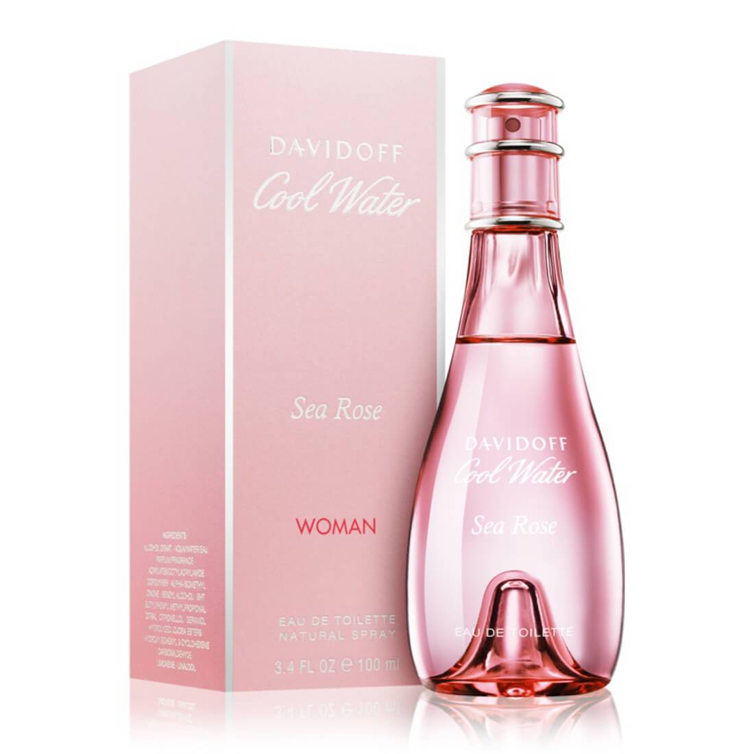 DD-Cool-Water-Woman-Sea-Rose-EDT-100ml-1.jpg Davidoff Cool Water Woman Sea Rose Eau De Toilette For Women 100ml - Image 1
