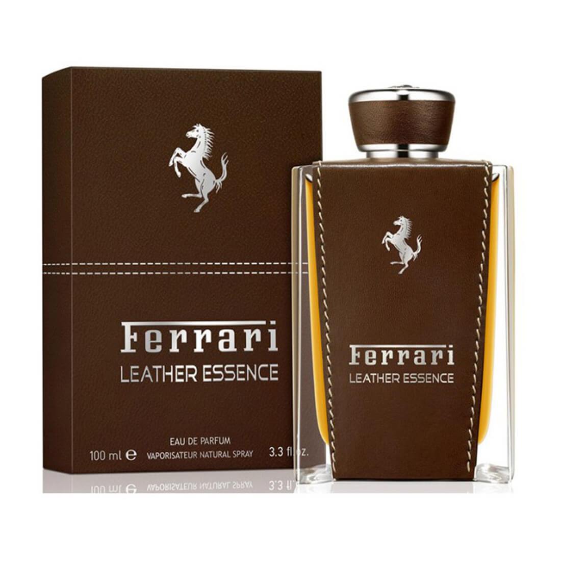 Ferrari-Leather-Essence-M-100ml.jpg Ferrari Leather Essence Perfume For Men - 100ml - Image 1