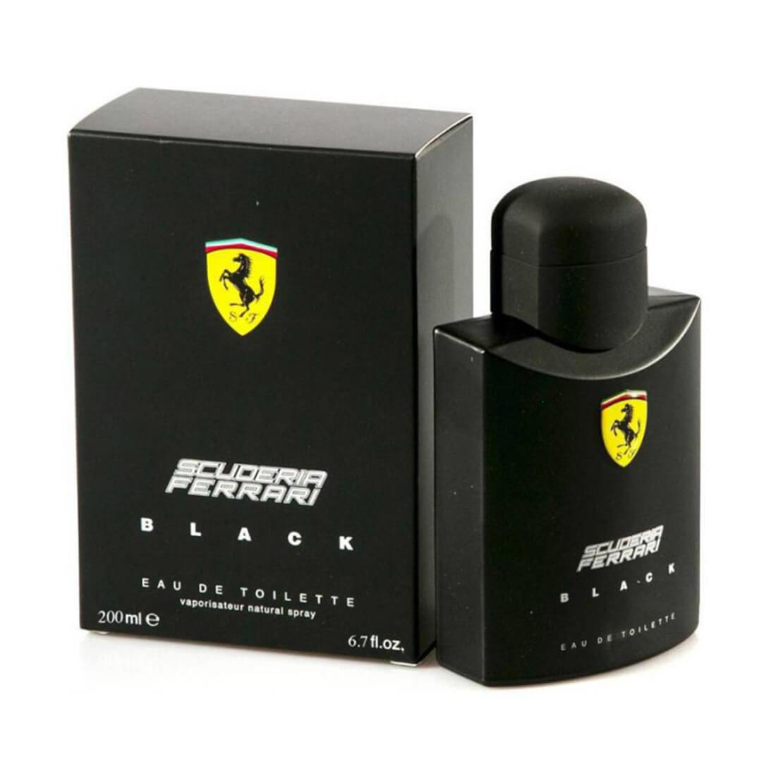Ferrari-Scuderia-Black-200ml.jpg Ferrari Scuderia Black Perfume - 200ml - Image 1
