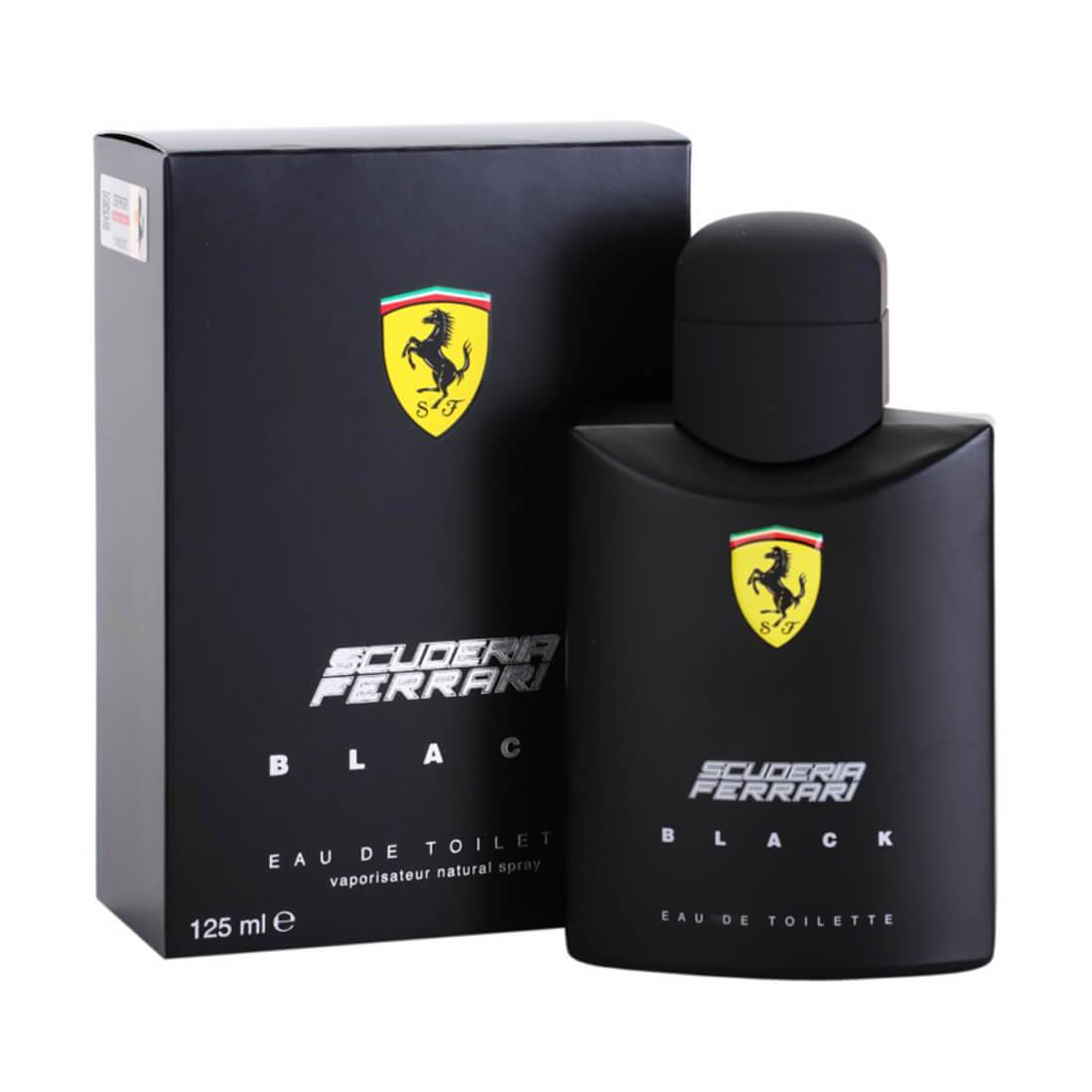 Ferrari-Scuderia-Ferrari-Black-EDT-M-125ml.jpg Ferrari Scuderia Ferrari Black Perfume For Men - 125ml - Image 1