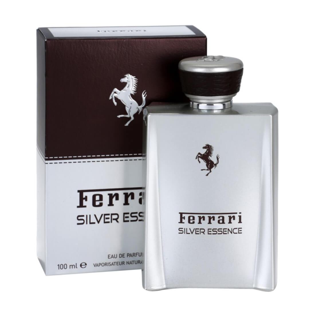 Ferrari-Silver-Essence-100ml-1.jpg Ferrari Silver Essence Perfume - 100ml - Image 1