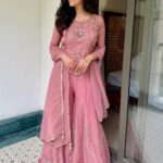 Zaraari Fendy Silk Sharara Set