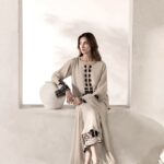 Premium Ivory Embroidered Kurta Pant Dupatta Set
