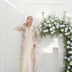 Ivory Silk Embroidered Suit