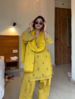 Designer Farshi Palazzo Party Wear Set - Image 7