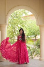 Floral Printed Festive Wear Anarkali Gown for Women - Image 2