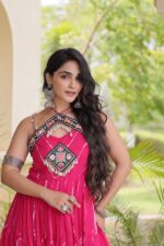 Floral Printed Festive Wear Anarkali Gown for Women - Image 3