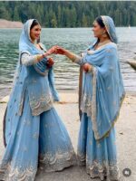 Meher Blue Sharara Set