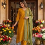 Mul Chanderi Sequin Elegance Kurta Set