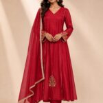Gulnaar Royal Embroidered Anarkali Suit Set