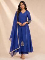 Gulnaar Royal Embroidered Anarkali Suit Set - Image 2