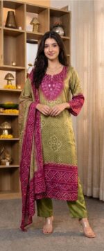 Printed Kurta Set with Dupatta